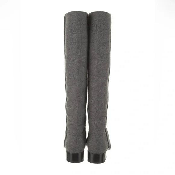 Chanel Interlocking CC Riding Boots - Picture 2 of 7
